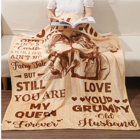 BNWOT-Warm thoughts blanket present from husband to wife. - Picture 3 of 3